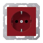 JUNG A1520BFKIRT SCHUKO®-Steckdose, 16 A 250 V ~, SAFETY+, Thermoplast, Serie A, rot 