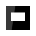 JUNG A1569USBSW 1fach, Thermoplast, Serie A, schwarz, senkrechte und waagerechte Montage 