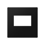 JUNG A1569USBSWM 1fach, Thermoplast lackiert, Serie A, graphitschwarz matt, senkrechte und waagerechte Montage 