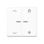 Jung A1701PWW Steuertaste Universal mit Pfeilsymbolen Duroplast Serie A alpinweiß 