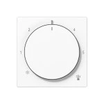 JUNG A1749BFWW Abdeckung für Thermostat, Thermoplast, Serie AS/A, alpinweiß 