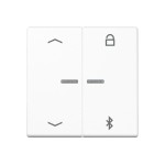 Jung A1751BFPBTWW LB-ManagementTimer Universal Bluetooth® Pfeile Thermoplast Serie A alpinweiß 