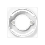 JUNG A537BFPLWW Abdeckung für Lichtsignale 1fach, Thermoplast, Serie AS/A, alpinweiß 