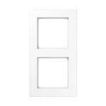 JUNG A5582BFWW Rahmen 2fach, A 550, Thermoplast, alpinweiß, senkrechte und waagerechte Montage 