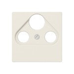 JUNG A561BFPLSAT Abdeckung für Universal-Sat/BK-Dosen 1fach, Thermoplast, Serie AS, weiß 