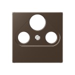 JUNG A561PLSATMO Abdeckung für Universal-Sat/BK-Dosen 1fach, Duroplast lackiert, Serie A, mokka 