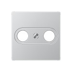 JUNG A561PLTVAL Abdeckung für Antennendosen 1fach, Duroplast lackiert, Serie A, aluminium 