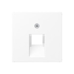 JUNG A569-1BFPLUAWWM Abdeckung für IAE/UAE-Anschlussdosen, 1 x 8-polig, Thermoplast lackiert, Serie A, schneeweiß matt 