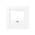JUNG A569BFPLTWWM Abdeckung für TAE-Anschlussdosen, 1fach, Thermoplast lackiert, Serie A, schneeweiß matt 