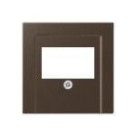 JUNG A569PLTMO Abdeckung für TAE-Anschlussdosen, 1fach, Duroplast lackiert, Serie A, mokka 