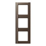 Jung A583MO Rahmen 3-fach senkrechte und waagerechte Montage A 500 mokka 