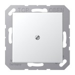 JUNG A590AAL Leitungsauslass mit Zugentlastung, Duroplast lackiert, Serie A, aluminium 