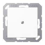 JUNG A590BFAWW Leitungsauslass mit Zugentlastung, Thermoplast, Serie A, alpinweiß 