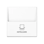 JUNG A590CARDWW Hotelcard-Schalter (ohne Taster-Einsatz), Hotelcard, Thermoplast, Serie AS/A, alpinweiß 