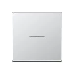 JUNG A590KO5AL Wippe 1fach, mit Lichtleiter, Duroplast lackiert, Serie A, aluminium 