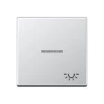 JUNG A590KO5LAL Wippe 1fach, Symbol Licht, mit Lichtleiter, Duroplast lackiert, Serie A, aluminium 