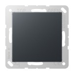 JUNG A594-0ANM Blind-Abdeckung (gerastet), Thermoplast lackiert, Serie A, anthrazit matt 