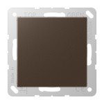 JUNG A594-0MO Blind-Abdeckung (gerastet), Thermoplast lackiert, Serie A, mokka 