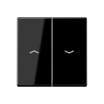 JUNG A595BFPSW Wippe 2fach, mit Pfeilsymbolen, Thermoplast, Serie A, schwarz 