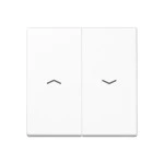 JUNG A595BFPWW Wippe 2fach, mit Pfeilsymbolen, Thermoplast, Serie A, alpinweiß 