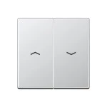 JUNG A595PAL Wippe 2fach, mit Pfeilsymbolen, Duroplast lackiert, Serie A, aluminium 