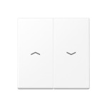 JUNG A595PWWM Wippe 2fach, mit Pfeilsymbolen, Duroplast lackiert, Serie A, schneeweiß matt 
