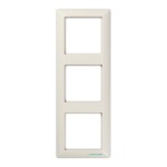 JUNG ABAS583 Rahmen 3fach, AS 500 antibakteriell, IP 44, Duroplast antibakteriell, weiß, senkrechte und waagerechte Montage 