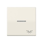 JUNG ABAS591KO5L Wippe 1fach, Symbol Licht, mit Lichtleiter, Duroplast antibakteriell, Serie AS, weiß 