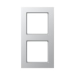 JUNG AC582AL Rahmen 2fach, A CREATION, Duroplast lackiert, aluminium, senkrechte und waagerechte Montage 