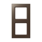 JUNG AC582MO Rahmen 2fach, A CREATION, Duroplast lackiert, mokka, senkrechte und waagerechte Montage 