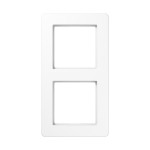 JUNG AF582BFWW Rahmen 2fach, A FLOW, Thermoplast, alpinweiß, senkrechte und waagerechte Montage 