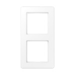 JUNG AF582BFWWM Rahmen 2fach, A FLOW, Thermoplast lackiert, schneeweiß matt, senkrechte und waagerechte Montage 
