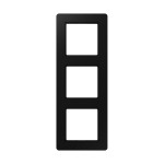 JUNG AF583BFSWM Rahmen 3fach, A FLOW, Thermoplast lackiert, graphitschwarz matt, senkrechte und waagerechte Montage 