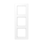 JUNG AF583BFWWM Rahmen 3fach, A FLOW, Thermoplast lackiert, schneeweiß matt, senkrechte und waagerechte Montage 