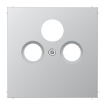 JUNG AL2990SAT Abdeckung für Universal-Sat/BK-Dosen 1fach, Serie LS, Aluminium 