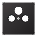 JUNG AL2990SATD Abdeckung für Universal-Sat/BK-Dosen 1fach, Aluminium lackiert, Serie LS, dark 