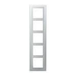 JUNG ALD2985-L Rahmen 5fach, LS-DESIGN, Duroplast lackiert, Aluminium, senkrechte und waagerechte Montage 
