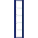 Jung AP585BLWW Rahmen 5-fach senkrechte und waagerechte Montage Kunststoff A PLUS blau-alpinweiß 