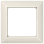 JUNG AS581 Rahmen 1fach, AS 500, IP 44, Duroplast, weiß, senkrechte und waagerechte Montage 