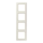 JUNG AS584BF Rahmen 4fach, AS 500, IP 44, Thermoplast, weiß, senkrechte und waagerechte Montage 