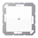 JUNG AS590AWW Leitungsauslass mit Zugentlastung, Duroplast, Serie AS, alpinweiß 