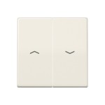 JUNG AS591-5PBF Wippe 2fach, mit Pfeilsymbolen, Thermoplast, Serie AS, weiß 