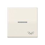 JUNG AS591KO5L Wippe 1fach, Symbol Licht, mit Lichtleiter, Duroplast, Serie AS, weiß 