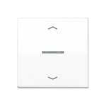 JUNG BTAS17101PWW HOME Taster 1fach, mit Pfeilsymbolen, mit Lichtleiter, Duroplast, Serie AS, alpinweiß 