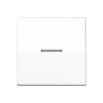 JUNG BTAS17101WW HOME Taster 1fach, mit Lichtleiter, Duroplast, Serie AS, alpinweiß 