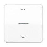 JUNG BTCD17101PWW HOME Taster 1fach, mit Pfeilsymbolen, mit Lichtleiter, Duroplast, Serie CD, alpinweiß 