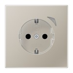 JUNG BTES1521SE-L HOME SCHUKO® Steckdose Energy, 16 A 250 V ~, mit Funktionsanzeige, SAFETY+, Serie LS, Edelstahl 