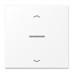 JUNG BTLS17101PWWM HOME Taster 1fach, mit Pfeilsymbolen, mit Lichtleiter, Duroplast lackiert, Serie LS, schneeweiß matt 