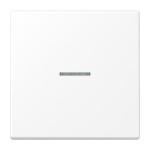 JUNG BTLS17101WWM HOME Taster 1fach, mit Lichtleiter, Duroplast lackiert, Serie LS, schneeweiß matt 