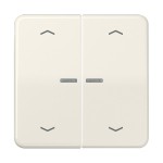 JUNG CD102KO5P Wippe für KNX Taster, F10, mit Pfeilsymbolen, mit Lichtleiter, Duroplast, Serie CD, weiß 